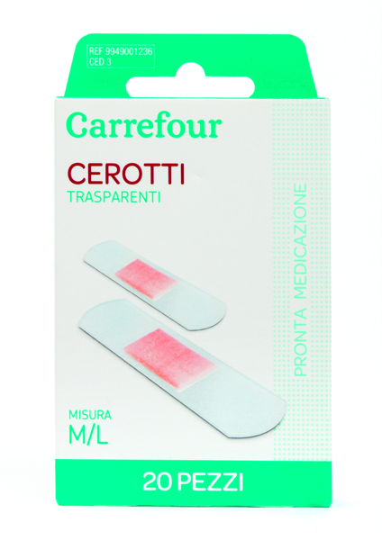 Image of CEROTTI TRASPARENT 2FT CARREFOUR X20 1130117