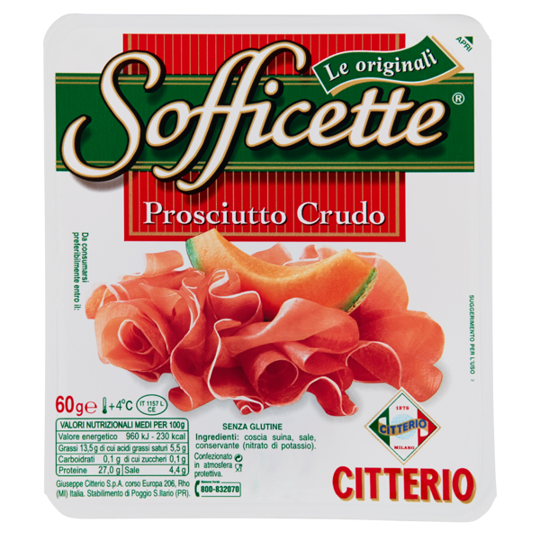 Image of Citterio Sofficette Prosciutto Crudo 60 g 1190242