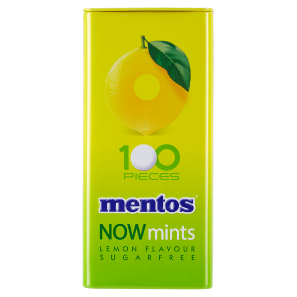 Image of Mentos Now mints lemon flavour sugarfree 50 g 1539932