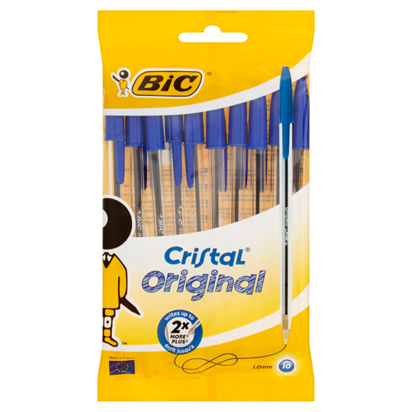 Image of Bic Cristal original 1.0 mm 10 penne blu 679324