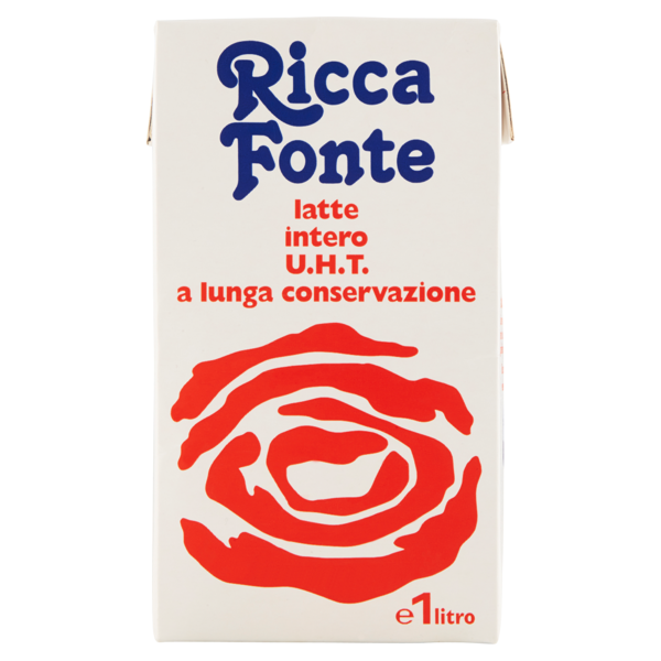 Image of Ricca Fonte latte intero U.H.T. a lunga conservazione 1 litro 83659
