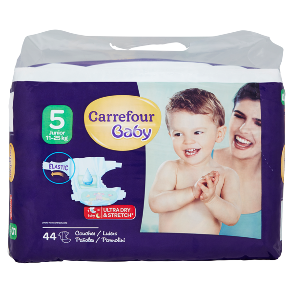 Image of Carrefour Baby 44 Pannolini 5 Junior 11-25 kg 1276953