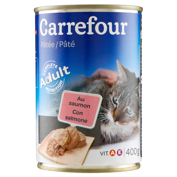 Image of Carrefour Adult Pâté Con salmone per gatti 400 g 997160