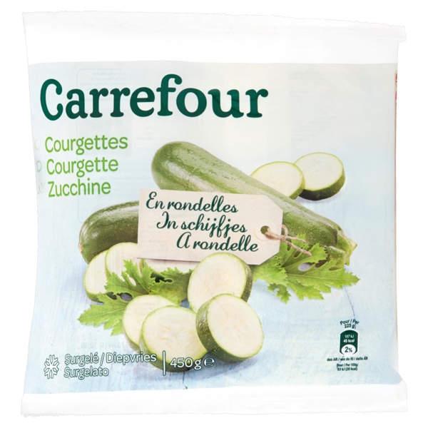 Image of Carrefour Zucchine a rondelle Surgelato 450 g 1138053