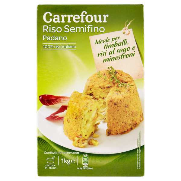 Image of Carrefour Riso Semifino Padano 1 kg 1145024