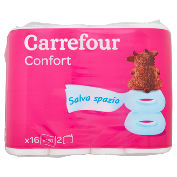 Image of Carrefour Confort Salva spazio Carta Igienica x16 1253409