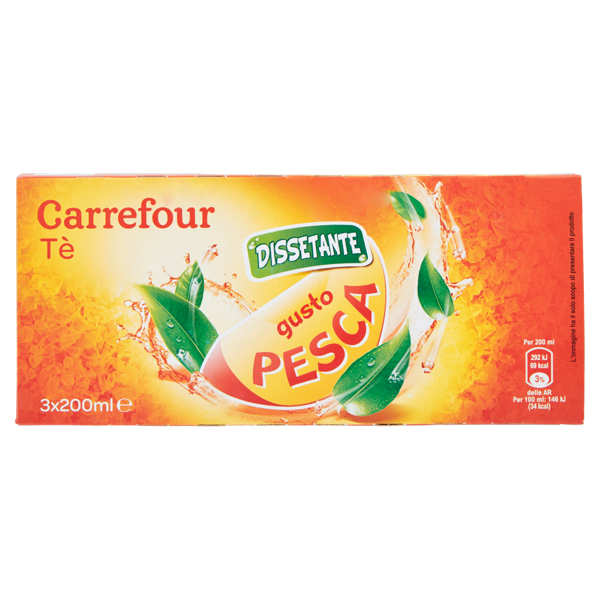 Image of Carrefour Tè gusto Pesca 3 x 200 ml 1285501