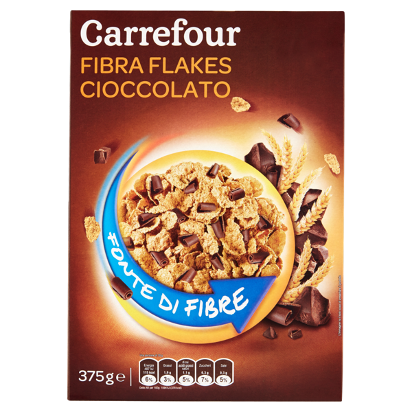 Image of Carrefour Fibra Flakes cioccolato 375 g 1319199