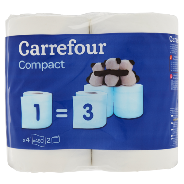 Image of Carrefour Compact Carta Igienica x4 1439190