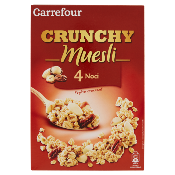 Image of Carrefour Crunchy Muesli 4 Noci 500 g 1372939