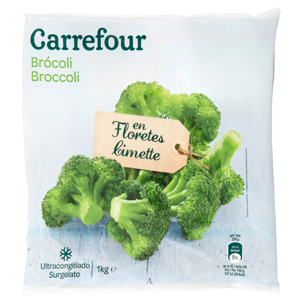 Image of Carrefour Broccoli Cimette Surgelato 1 kg 1177475