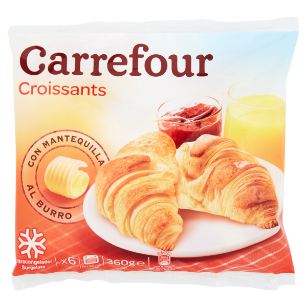 Image of Carrefour Croissants Surgelato 6 pezzi 360 g 1368809