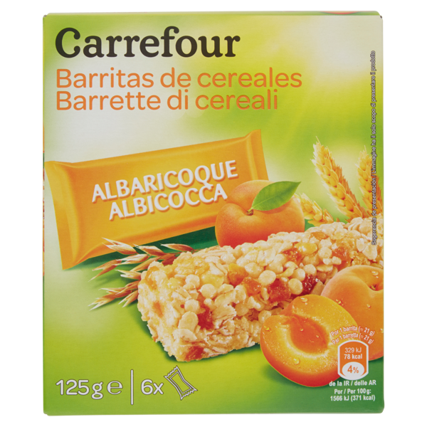 Image of Carrefour Barrette di cereali 6 pezzi 125 g 1552449