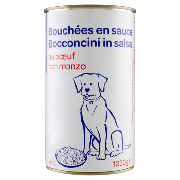 Image of Bocconcini in salsa con manzo per cani 1250 g 1506440