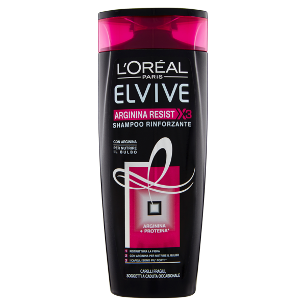 Image of Elvive Arginina Resist X3 Shampoo rinforzante capelli fragili 250 ml 1384424