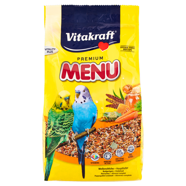 Image of Vitakraft Premium menu pappagallini ondulati 1 kg 814651