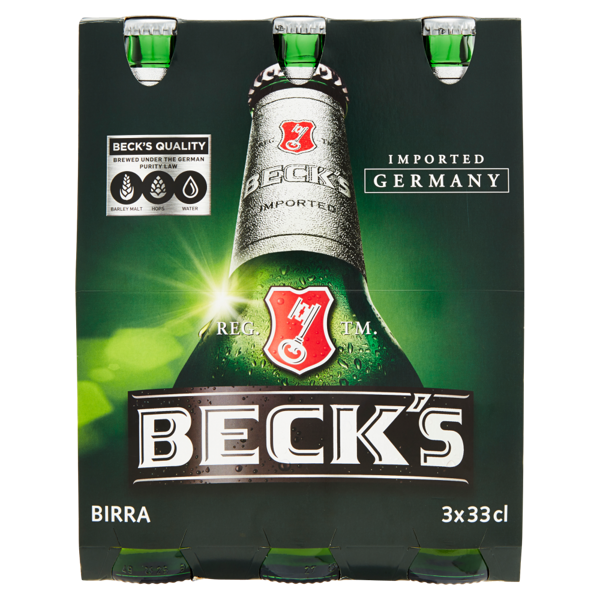 Image of Beck's Pils bottiglia 3 x 33 cl 800159