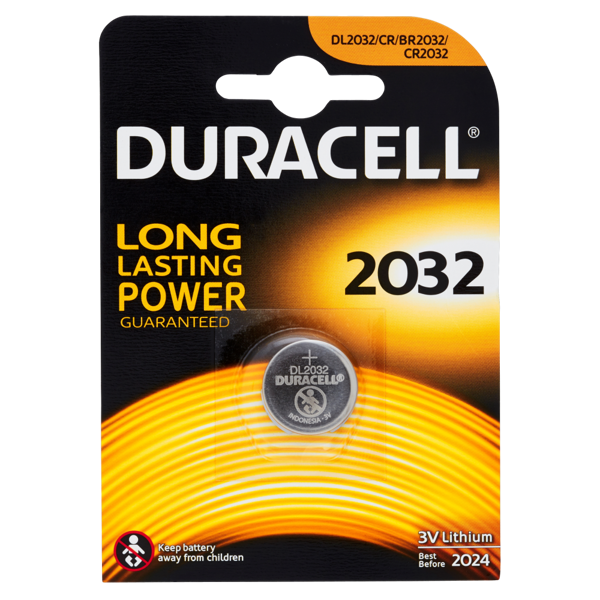 Image of Duracell 2032 3V Lithium 1 pila bottone 1554960