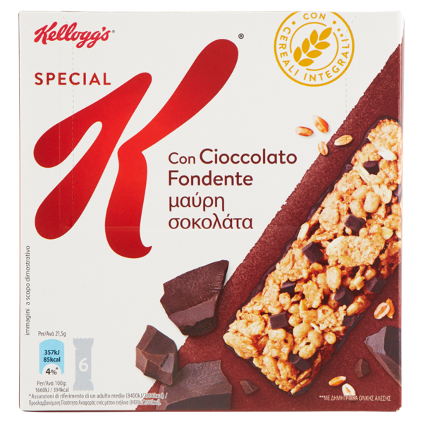 Image of Kellogg's Special K con Cioccolato Fondente 6 x 21,5 g 952821