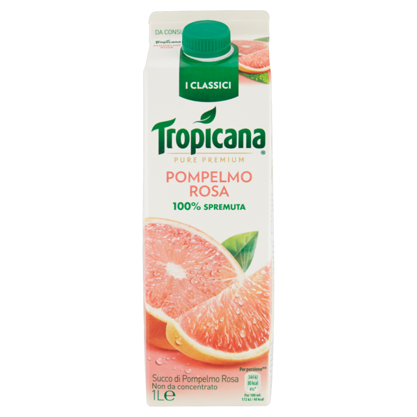Image of Tropicana Pure Premium Pompelmo Rosa 1 L 1471691