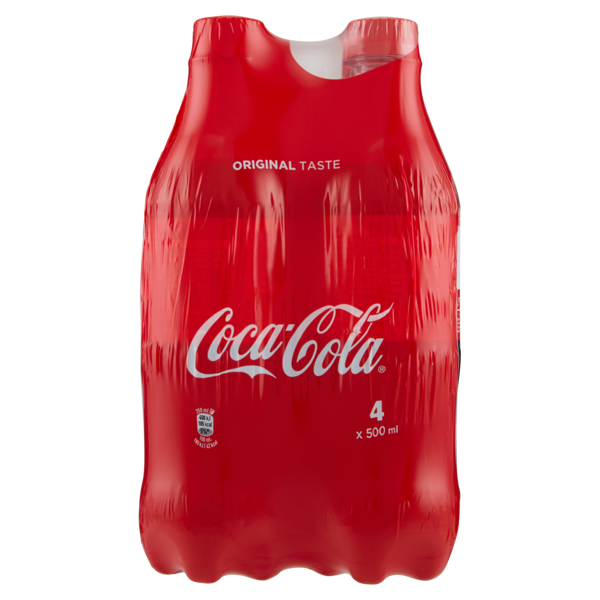 Image of Coca-Cola Original Taste bottiglia di plastica 500 ml Confezione da 4 12677