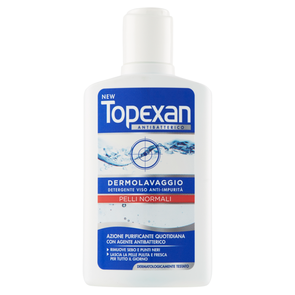 Image of New Topexan Antibatterico Dermolavaggio Detergente Viso anti-Impurità Pelli Normali 150 ml 1021854