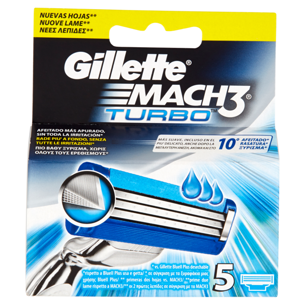 Image of Gillette Mach3 Turbo 5 Ricariche 1578310