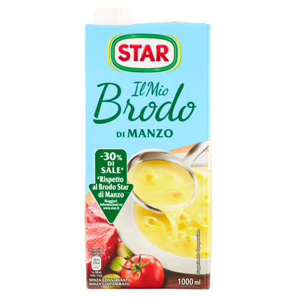 Image of Star Il mio Brodo di Manzo -30% di sale* 1000 ml 1601220
