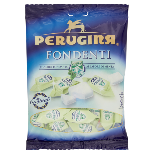 Image of PERUGINA FONDENTI DOPPIA MENTA Caramelle morbide fondant al gusto menta forte 191g 5494