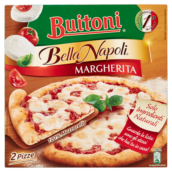 Image of BUITONI BELLA NAPOLI MARGHERITA pizza margherita surgelata 660g (2 pizze) 1425148