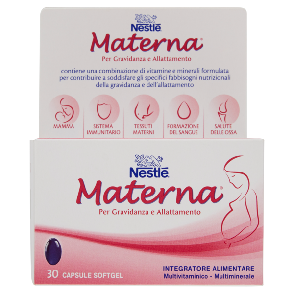 Image of Nestlé Materna per gravidanza e allattamento 30 capsule softgel 1526166