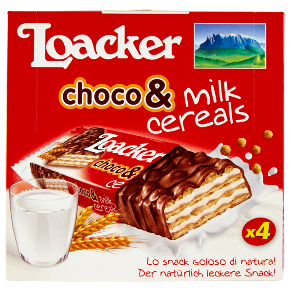 Image of Loacker choco & milk cereals 4 x 25 g 1333764