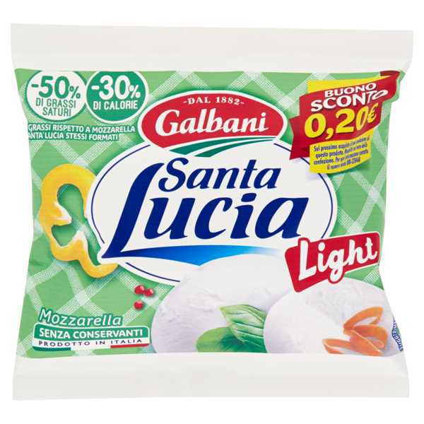 Image of Galbani Santa Lucia Light Mozzarella 125 g 1622220