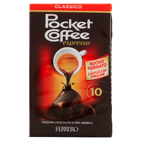 Image of 10 Pocket Coffee espresso Classico 10 Praline 125 g 1610326