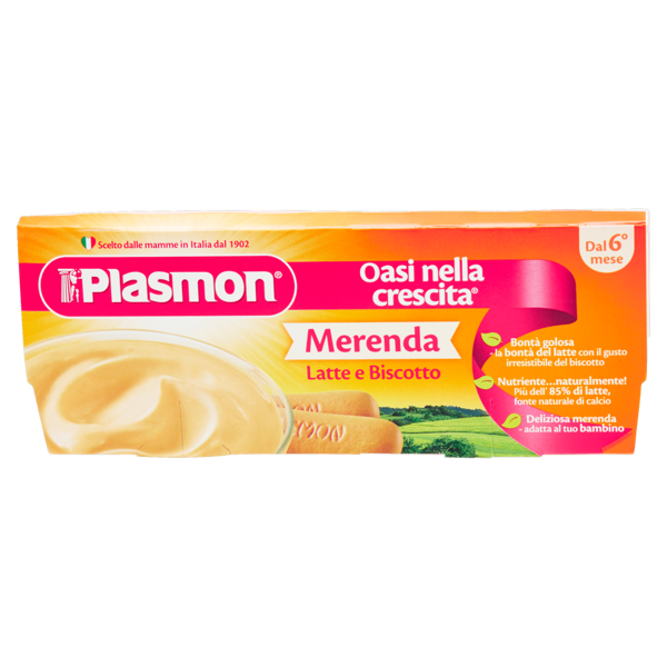 Image of Plasmon Merenda Latte e Biscotto 2 x 120 g 1391876