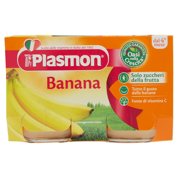 Image of Plasmon Banana omogeneizzato 2 x 104 g 1090773