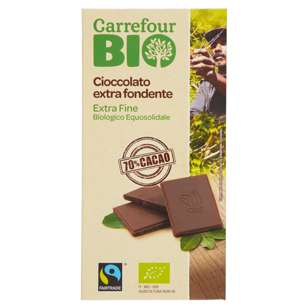 Image of Carrefour Bio Cioccolato extra fondente 100 g 960704