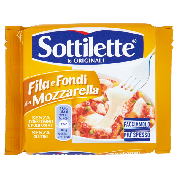 Image of Sottilette Fila e Fondi alla Mozzarella 200 g 4317