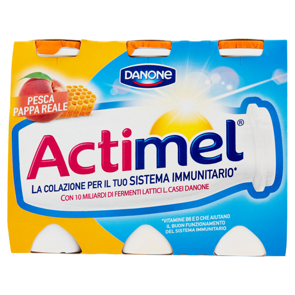 Image of Danone Actimel Pesca e Pappa Reale 6 x 100 g 1170980
