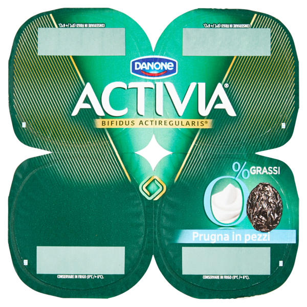 Image of Activia 0% Grassi Prugna in pezzi 4 x 125 g 1318433