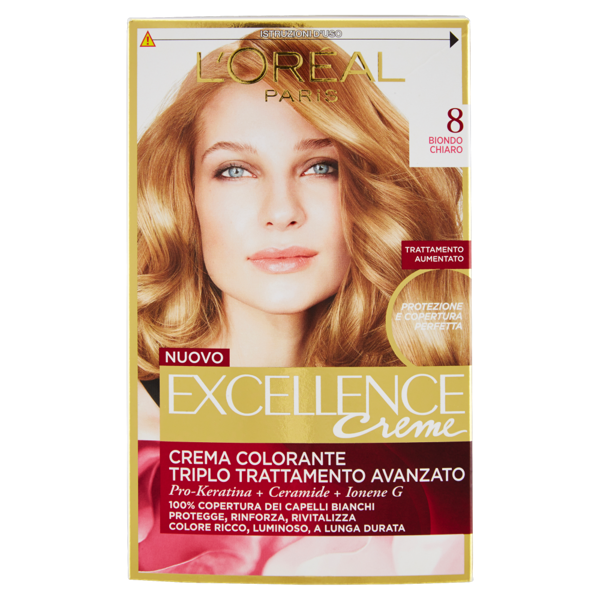Image of L'Oréal Paris Excellence Creme Crema Colorante 8 Biondo chiaro 6638
