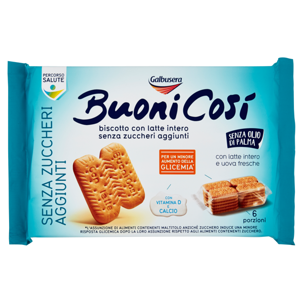 Image of Galbusera BuoniCosì Senza Zuccheri Aggiunti biscotto con latte intero senza zuccheri aggiunti 300 g 4949