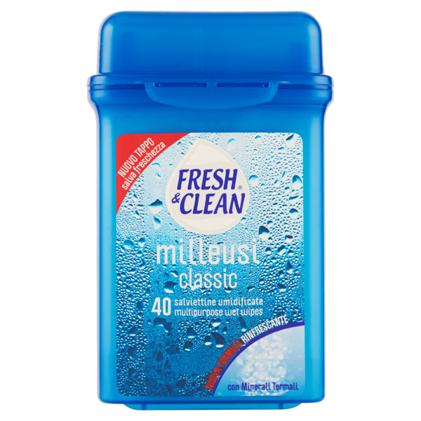 Image of Fresh & Clean Milleusi classic 40 salviettine umidificate 1483167