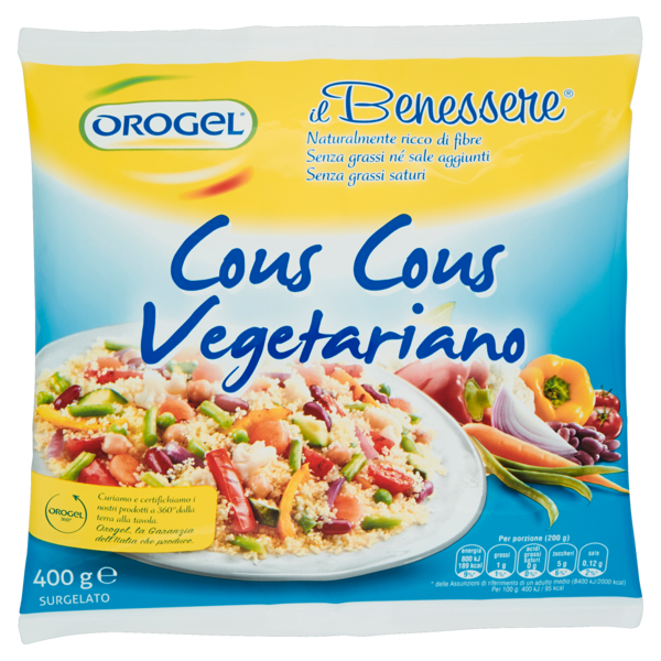 Image of Orogel il Benessere Cous Cous Vegetariano Surgelato 400 g 1520733