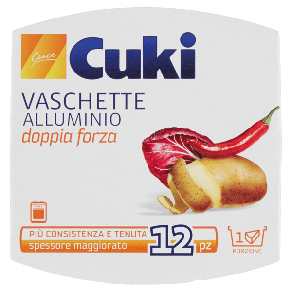 Image of Cuki Cuoce Vaschette alluminio 1porzione - 12 pz (T21) 203510
