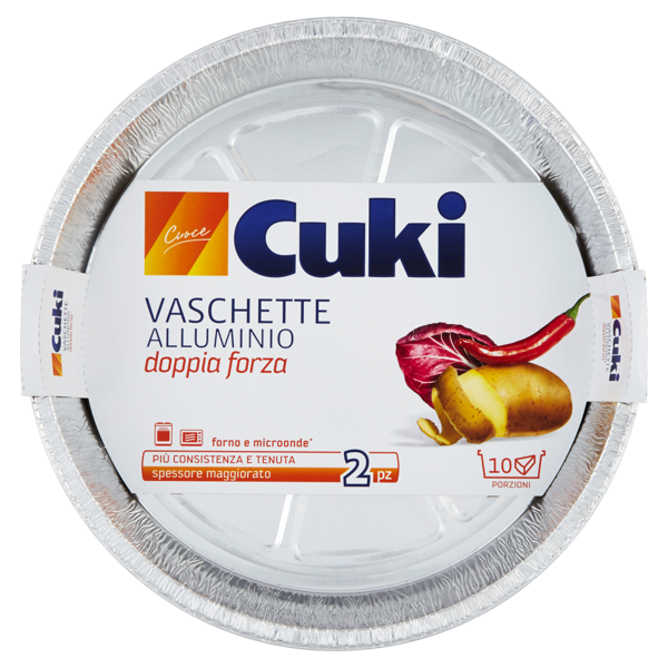 Image of Cuki Cuoce Vaschette alluminio tonda 10porzioni - 2 pz (T10) 203495