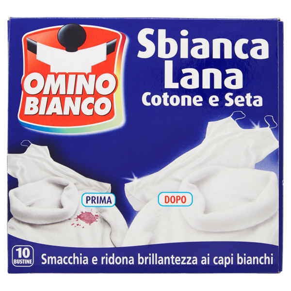 Image of Omino Bianco Sbianca Lana Cotone e Seta 10 x 20 g 740481