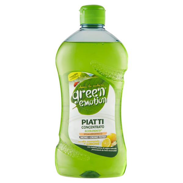 Image of green emotion Piatti Concentrato con olio essenziale di Limone 500 ml 1531769