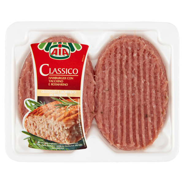 Image of Aia Classico Hamburger con Tacchino e Rosmarino 0,200 kg 1152673