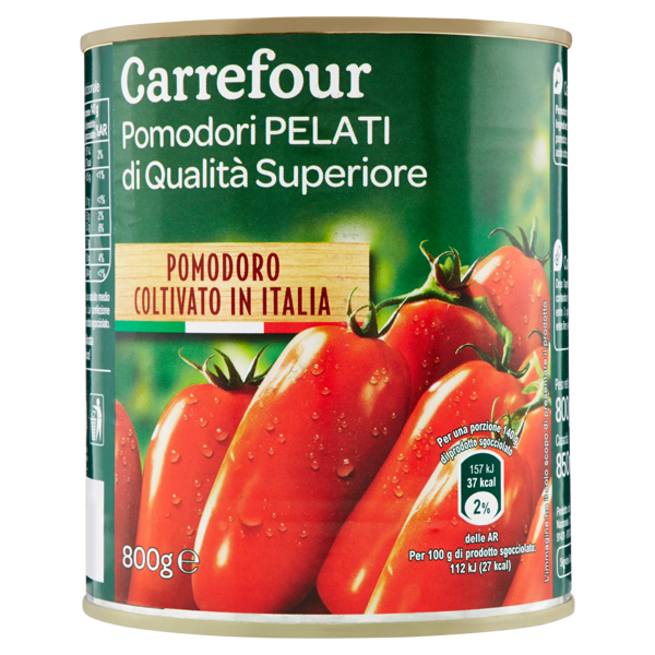 Image of Carrefour Pomodori Pelati di Qualità Superiore 800 g 1327476